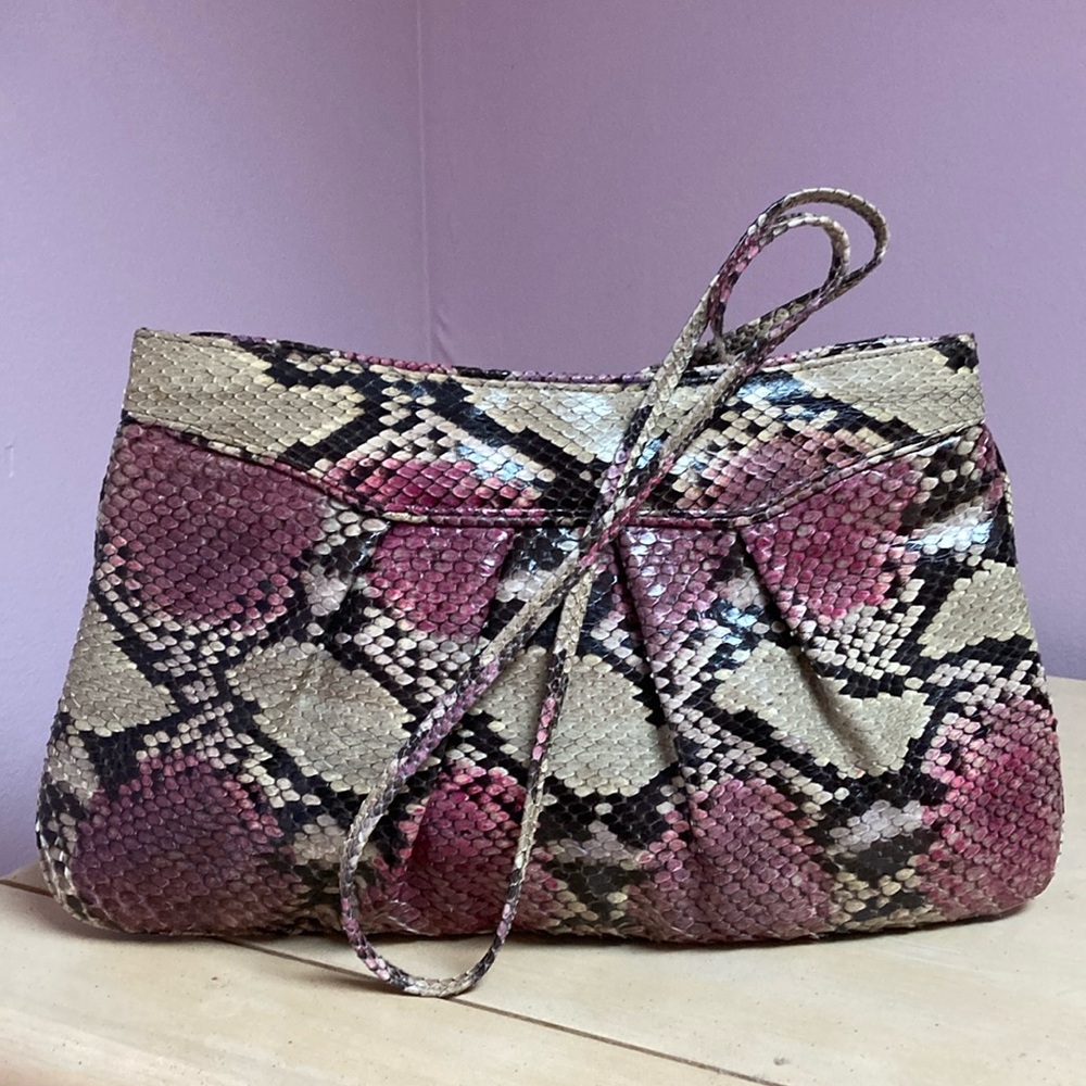 1980s genuine snakeskin purse